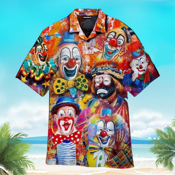 Clown Lovers Halloween Hawaiian Shirt