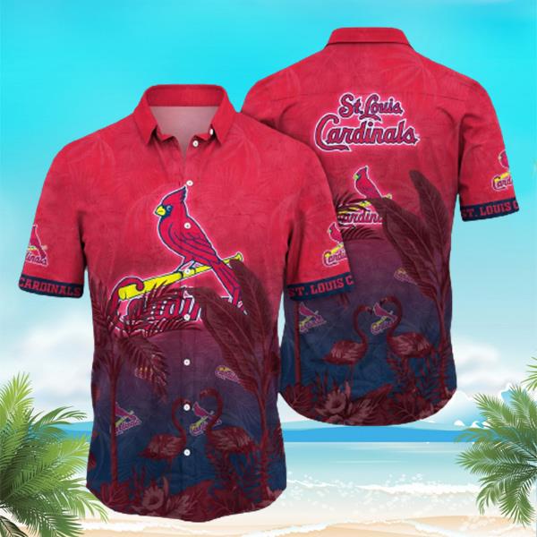 ST.Louis Cardinals MLB American Flower Hawaiian Shirt - Growkoc