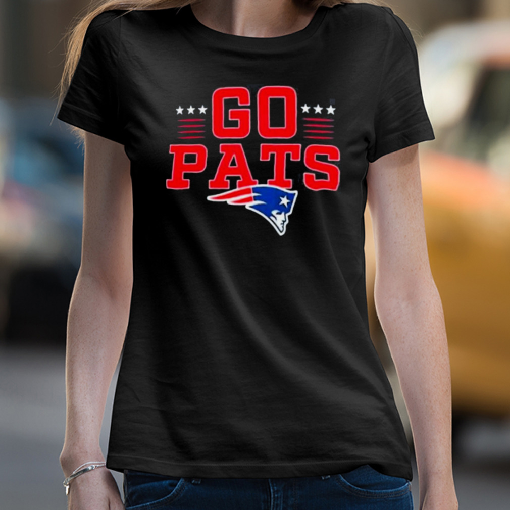 New England Patriots Go Pats Profile Big & Tall Two Sided Shirt