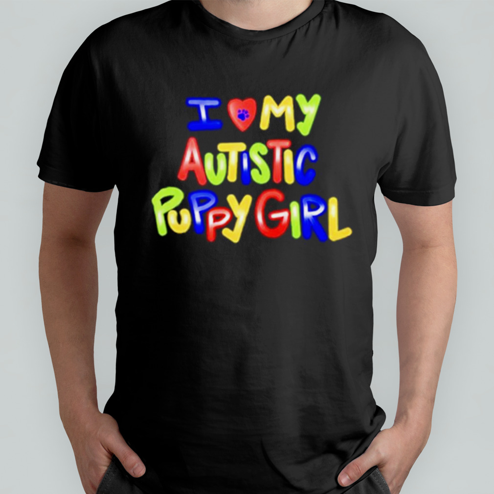 Zombie I Love My AutisticPuppy Girl shirt