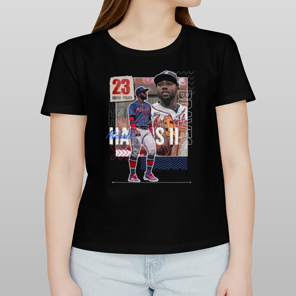 Michael Harris II Baseball Paper Braves 23 Center Fielder T-shirt