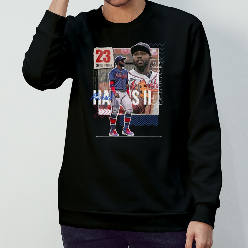 Michael Harris II Baseball Paper Braves 23 Center Fielder T-shirt