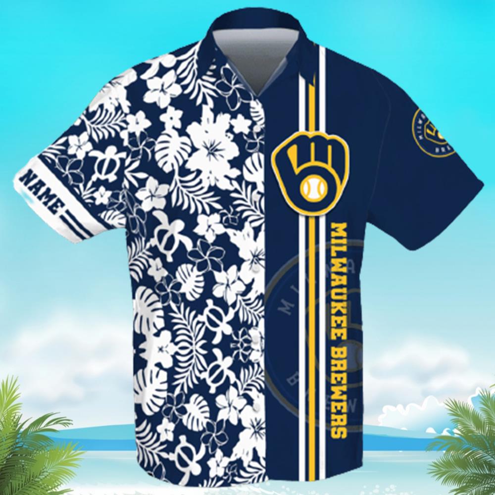 Men's Brewers Hawaiian Shirt Tropical Summer Beach - Listentee