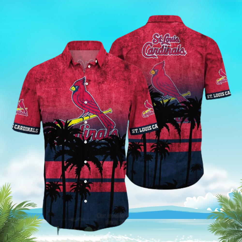 St Louis Cardinals Hawaiian Shirt Parrots Tropical Sea St Louis Cardinals  Gift - Listentee