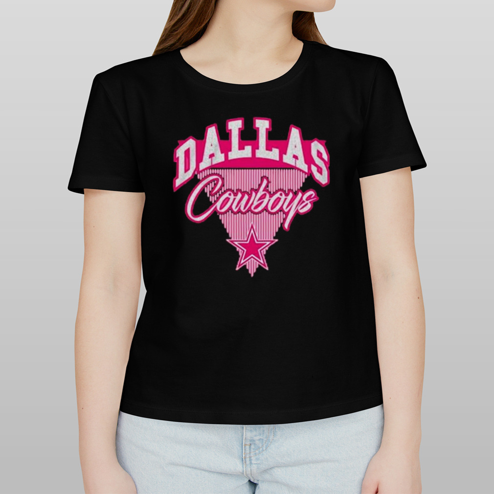 Girls Youth Pink Dallas Cowboys Playtime Dolman T-Shirt