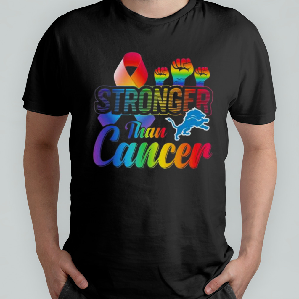 Detroit Lions Stronger Than Cancer Shirt