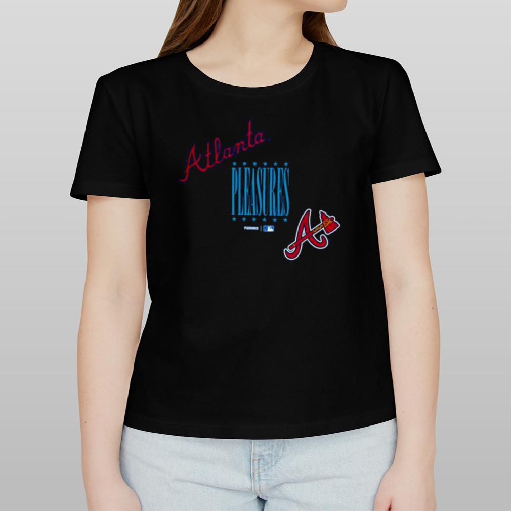 Official Atlanta Braves PLEASURES Repurpose T-Shirt, hoodie