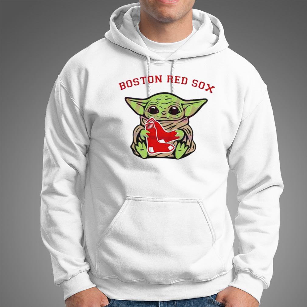 Baby Yoda Hug Logo Boston Red Sox Sport 2023 T Shirt - Peanutstee