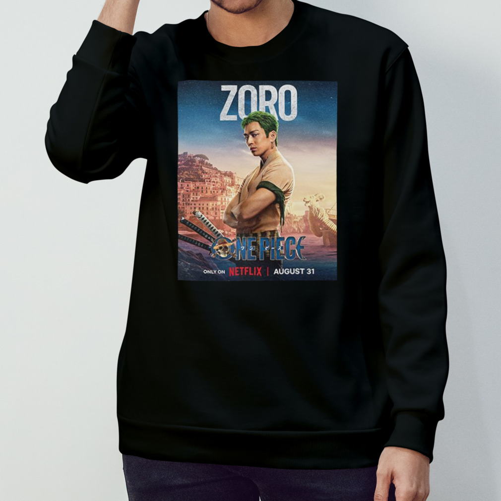 Zoro One Piece Netflix Live Action Poster 3D T-Shirt - Binteez