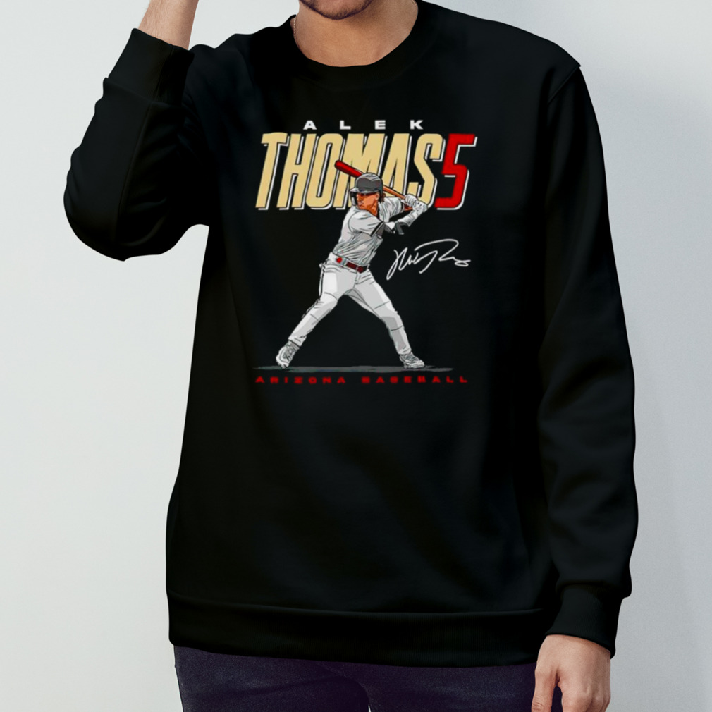 Alek Thomas Name And Number Mlbpa Signature T Shirt, hoodie