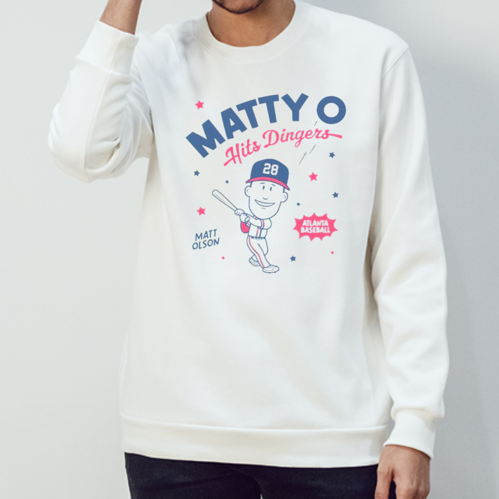 Matty O Hits Dingers Shirt | Matt Olson Atlanta Baseball Rotowear 2XL