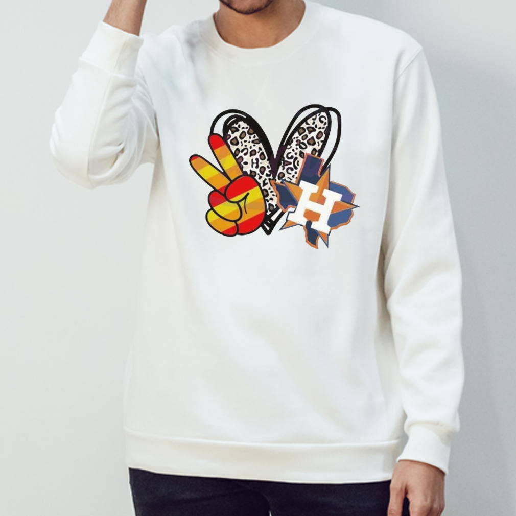 Mickey mouse peace love Houston Astros shirt, hoodie, sweater and