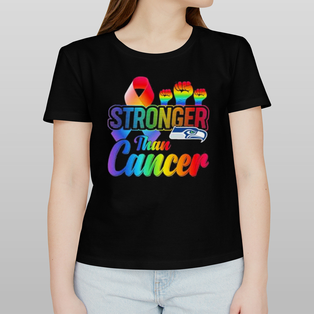 Seattle Seahawks Stronger Than Cancer Nfl 2023 Shirt - Hersmiles