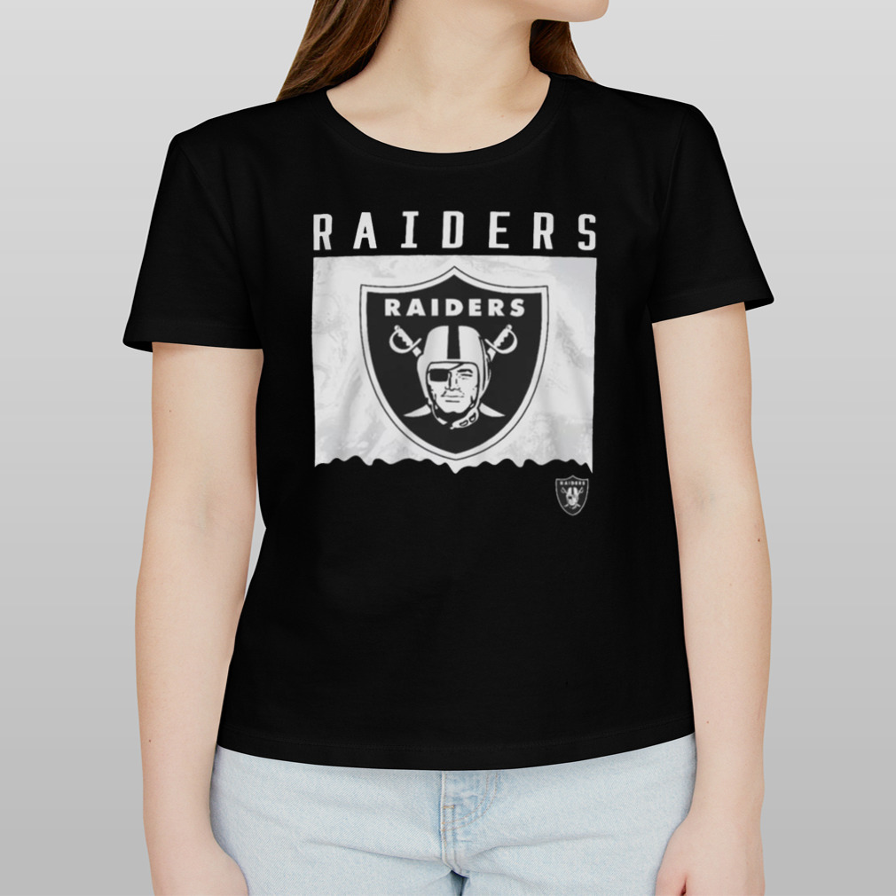 NFL Team Apparel Youth Las Vegas Raiders Liquid Camo Black T-Shirt