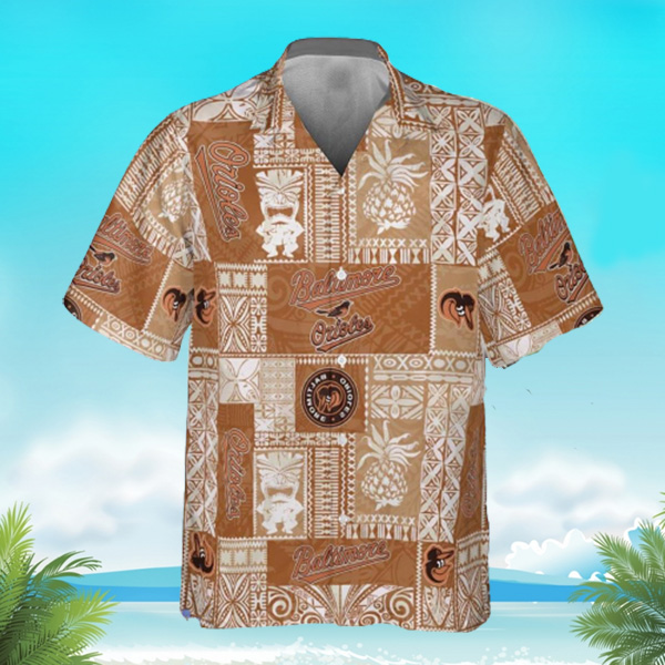 Baltimore Orioles Major League Baseball 2023 Tiki Hawaiian Shirt