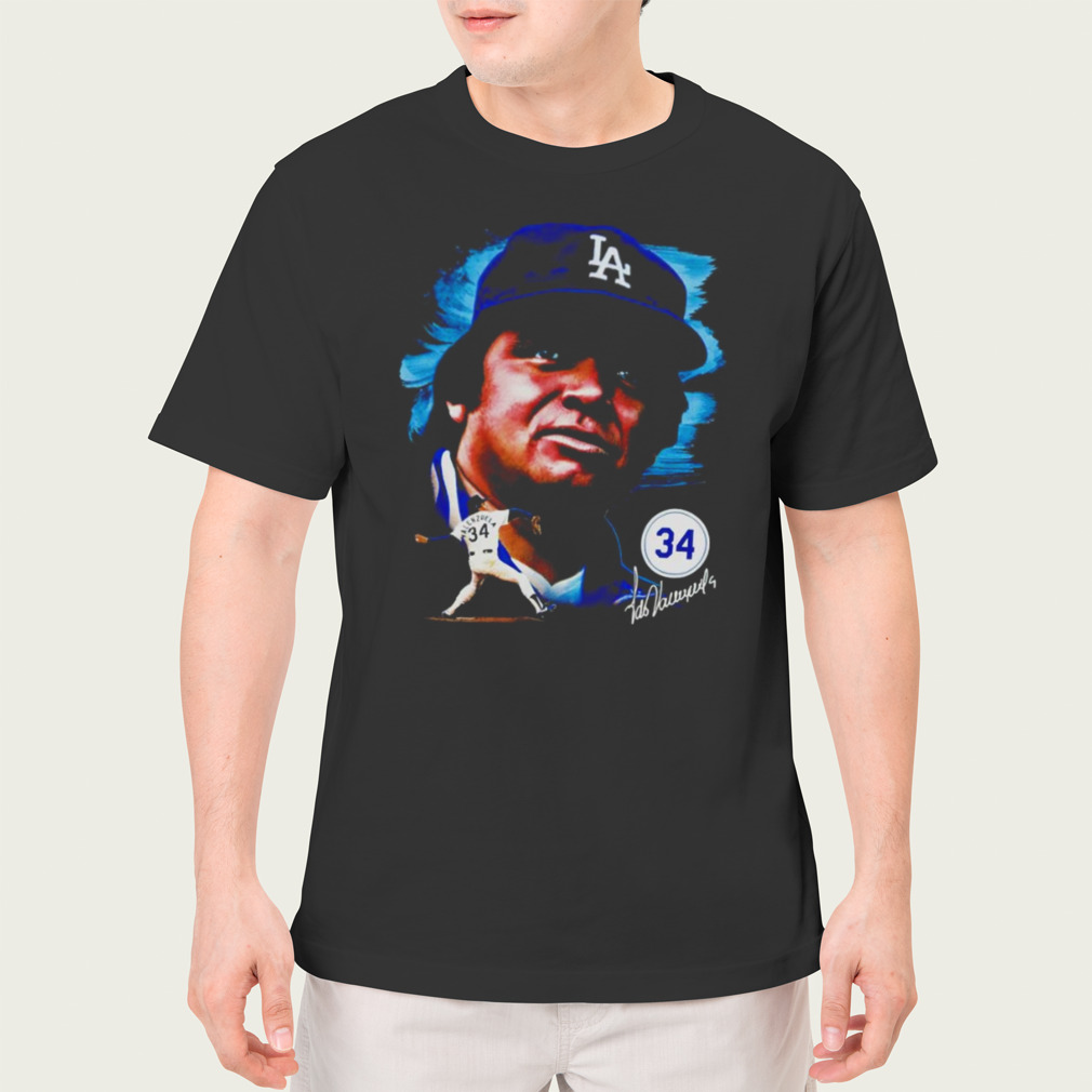 Fernando Valenzuela Los Angeles Dodgers Portrait shirt