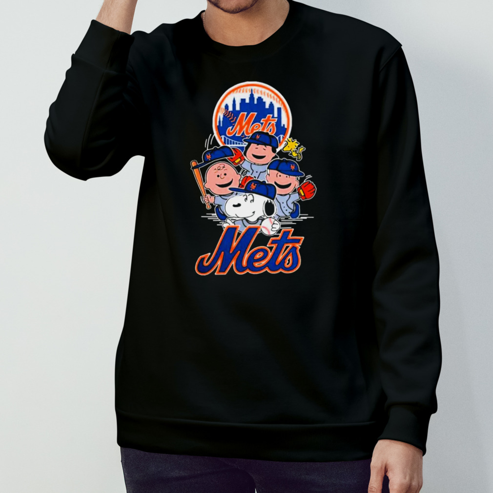 Mlb New York Mets Charlie Brown Snoopy New York Mets T-Shirt For Fans