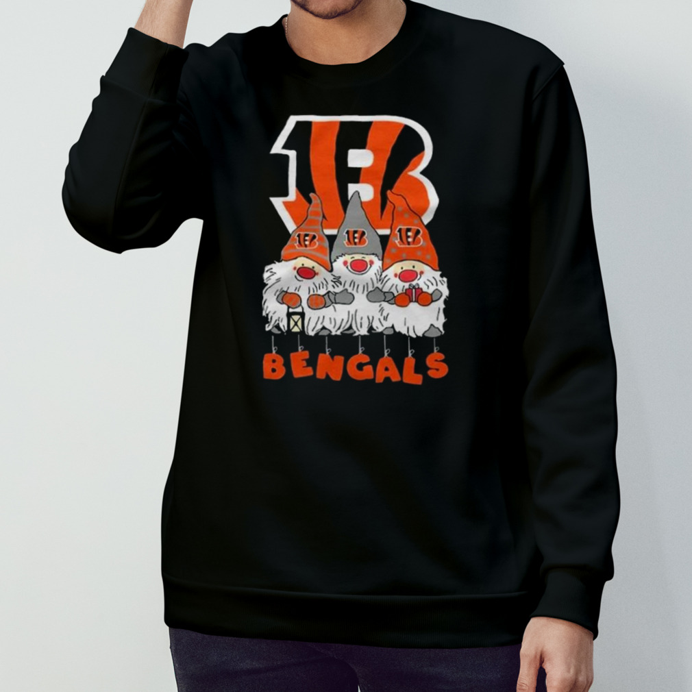 Gnomies Cincinnati Bengals Christmas T-Shirt - TeeNavi