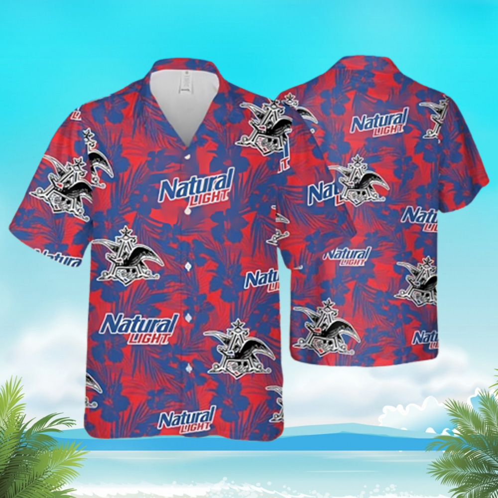 Natty Boh Beach Red & Gold (Black) / Hawaiian Shirt