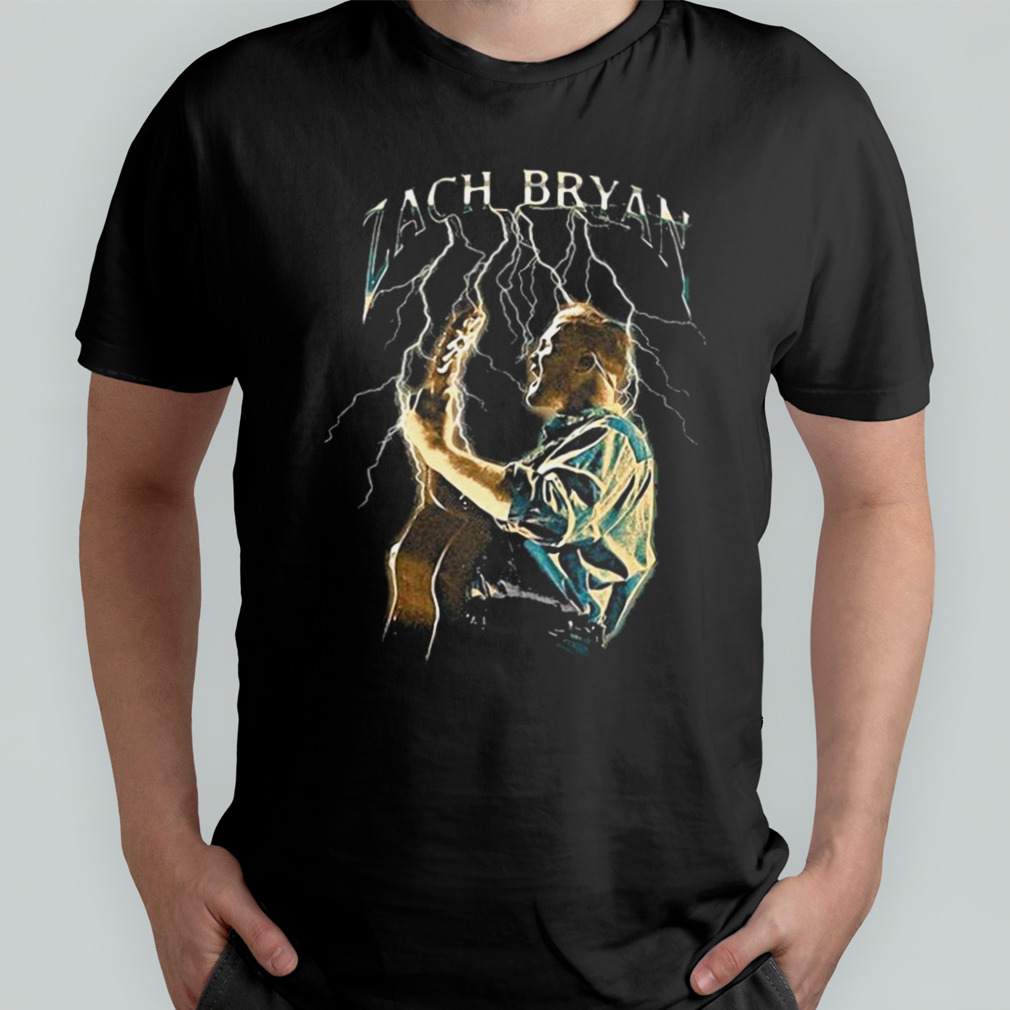 Zach Bryan Lightning photo design T-shirt