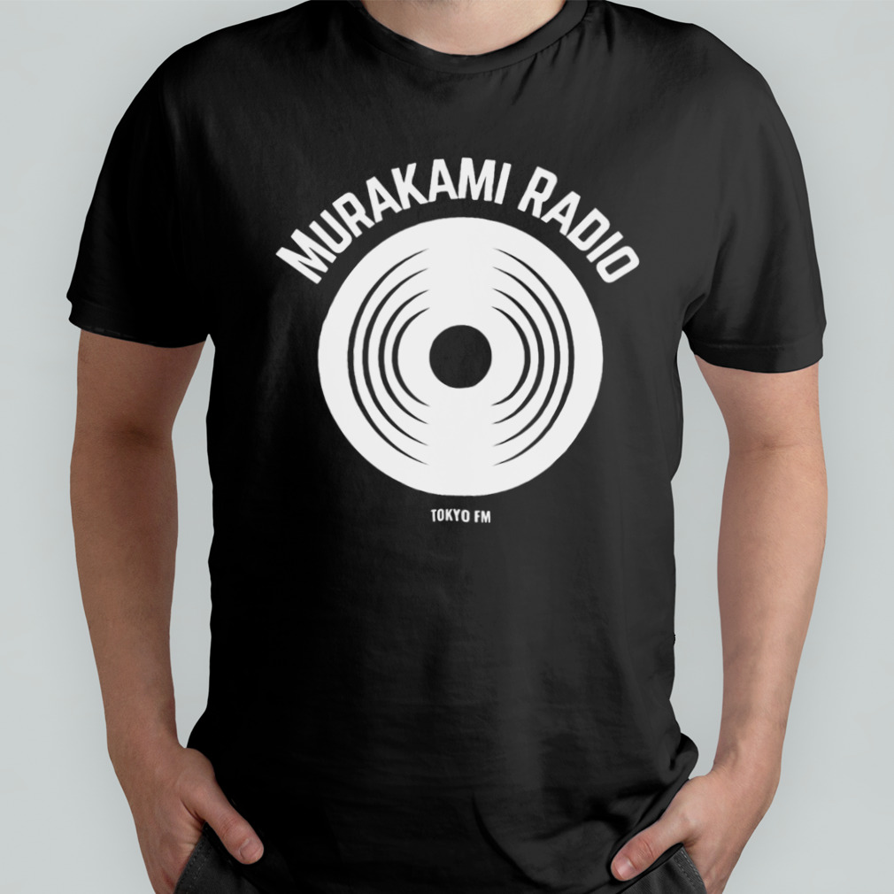 White Anime Haruki Murakami shirt