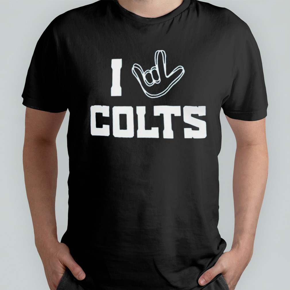 Indianapolis Colts The NFL ASL Collection By Love Sign Tri-Blend Shirt -  Guineashirt Premium ™ LLC