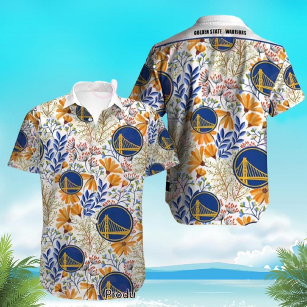 NBA Vintage Golden State Warriors Hawaiian Shirt Tropical Beach Summer