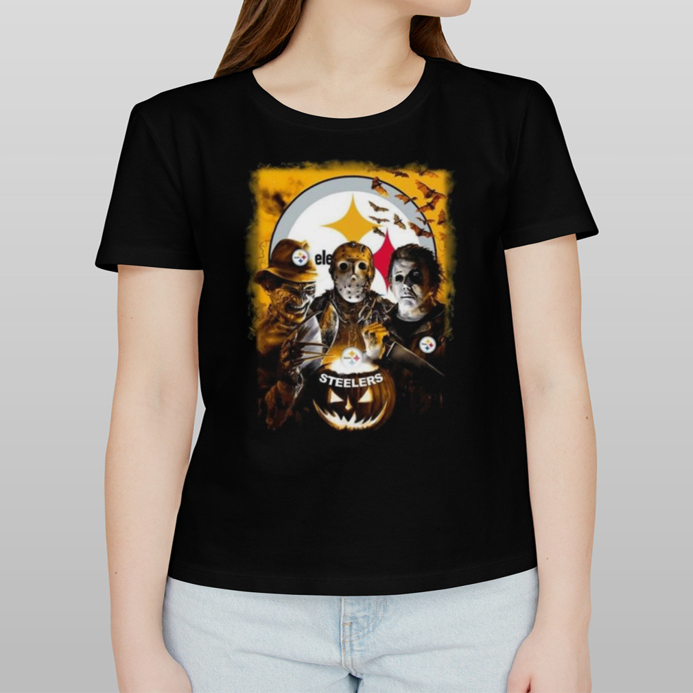 Michael Myers Freddy Krueger Jason Voorhees Pittsburgh Steelers Halloween  2023 Shirt - Guineashirt Premium ™ LLC