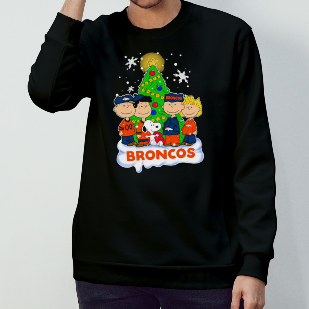 Denver Broncos The Peanuts Christmas Tree shirt, hoodie, sweater