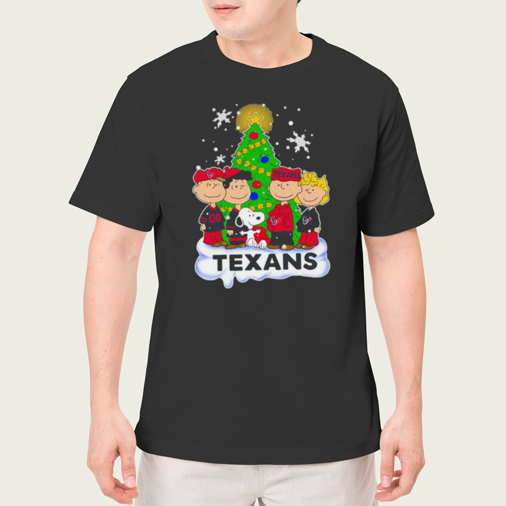 Houston Texans The Peanuts Christmas Tree Sweatshirt - Hersmiles