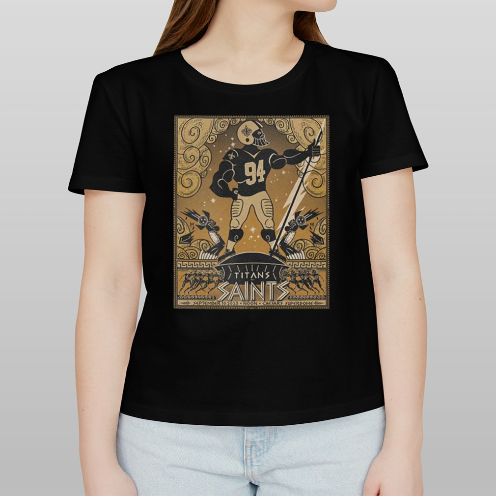 New Orleans Saints A Clash With The Tennessee Titans September 10 2023 Noon  Caesar's Superdome 3D T-Shirt - Binteez