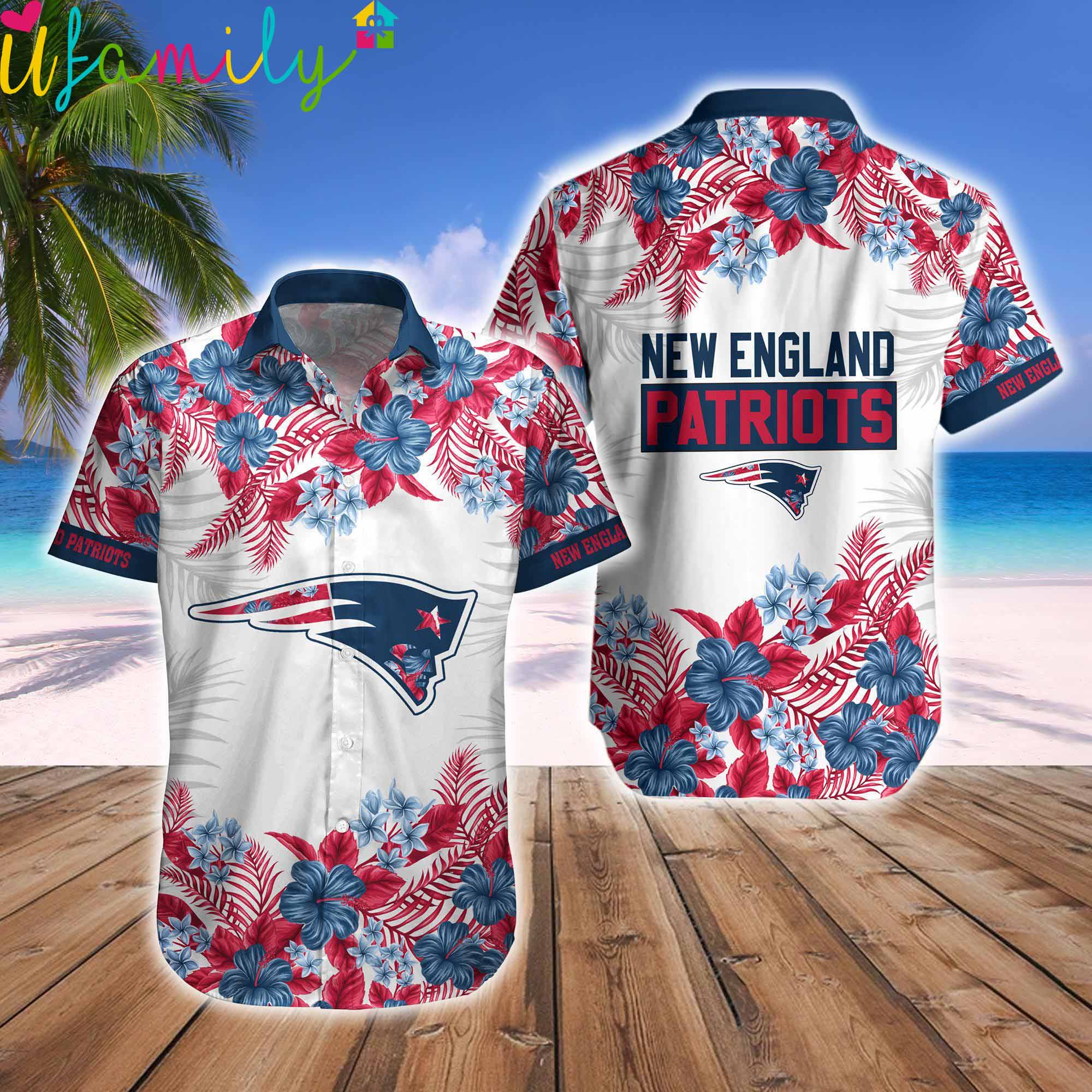 Personalized Nfl New England Patriots Hawaiian Shirt And Shorts