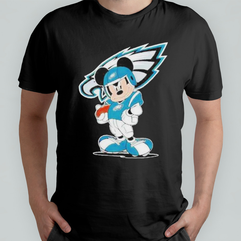 Philadelphia Eagles NFL Mickey Mouse player cartoon 2023 shirt