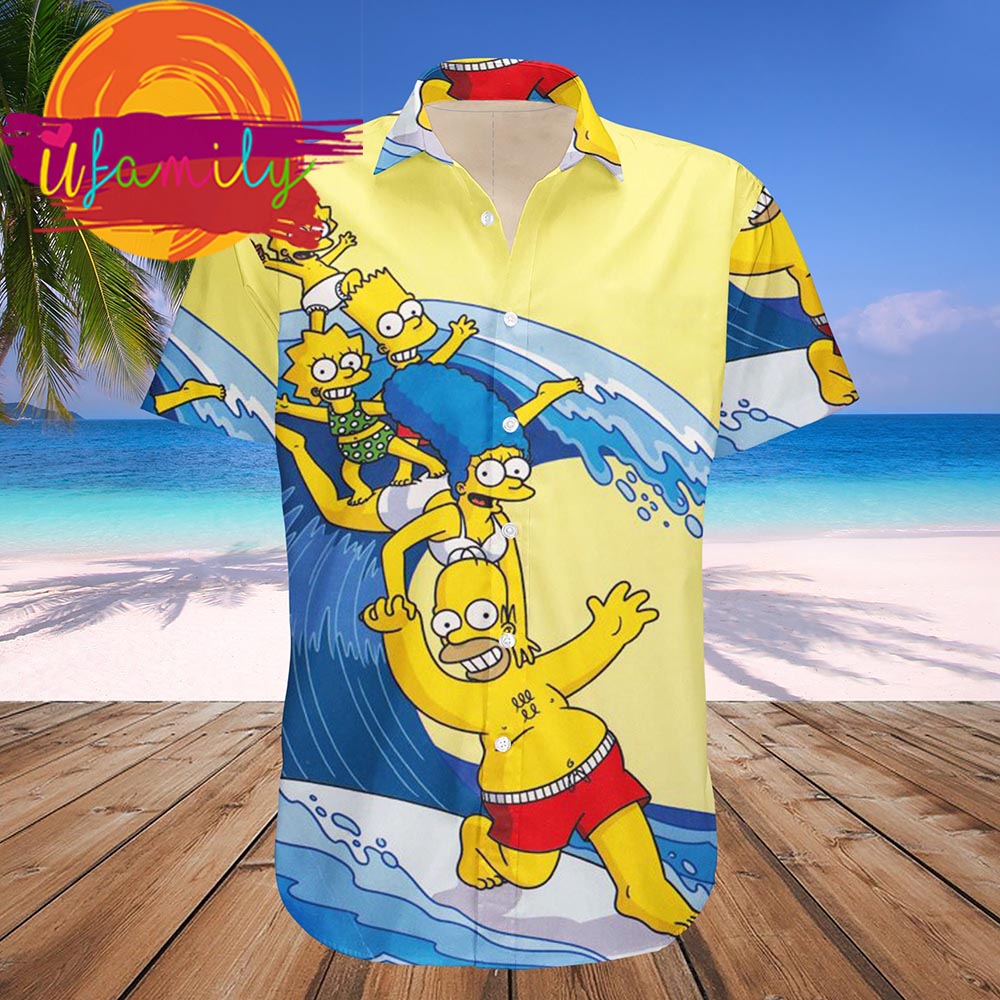 Simpson Family Going To The Beach Hawaiian Shirt - Thoughtful Personalized Gift For The Whole Family