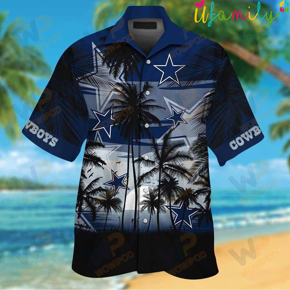 Bule Helmet Dallas Cowboys Hawaiian Shirt - Thoughtful Personalized Gift  For The Whole Family