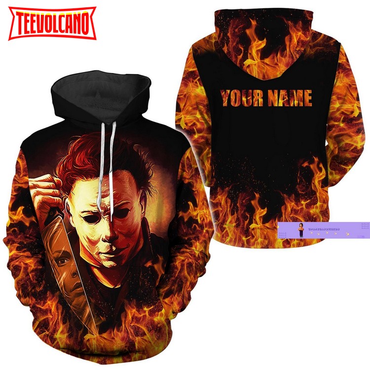 Michael Myers Horror Movie 3D All Over Printed Halloween Hoodie