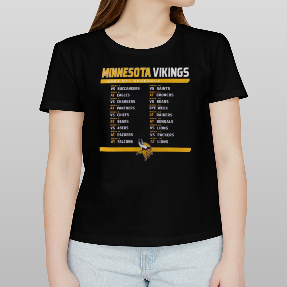 Minnesota Vikings 2023 Nfl Schedule Shirt - Peanutstee