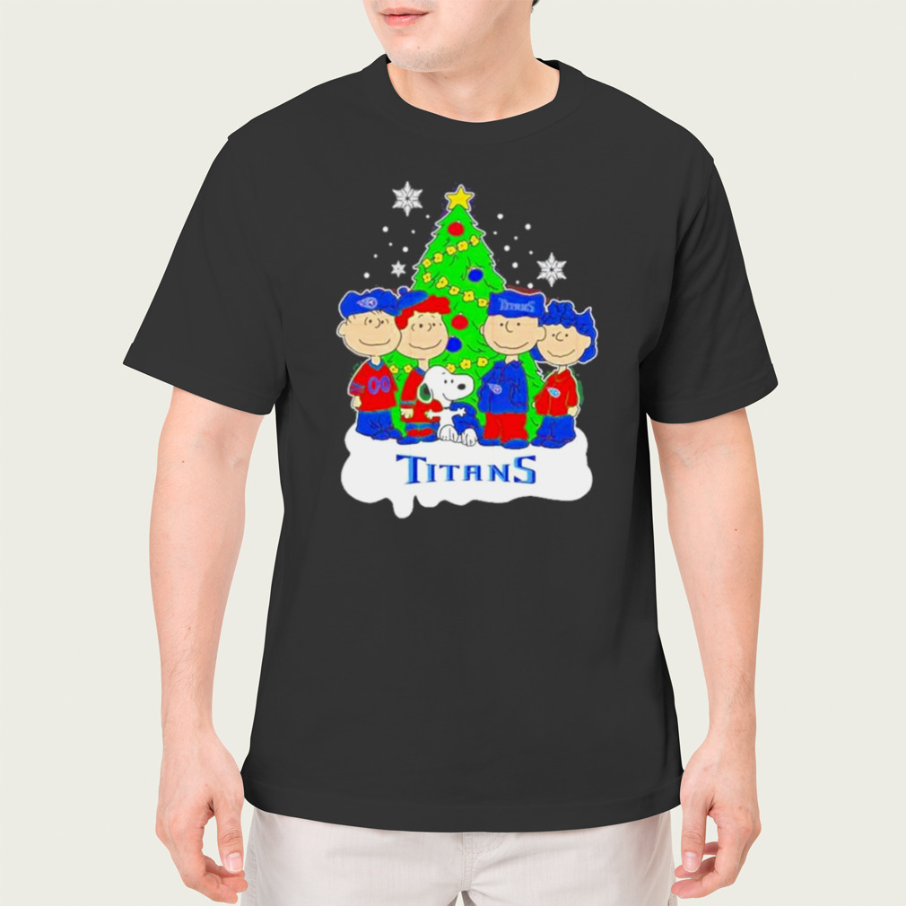 The Peanuts Characters Tennessee Titans Christmas 2023 Shirt