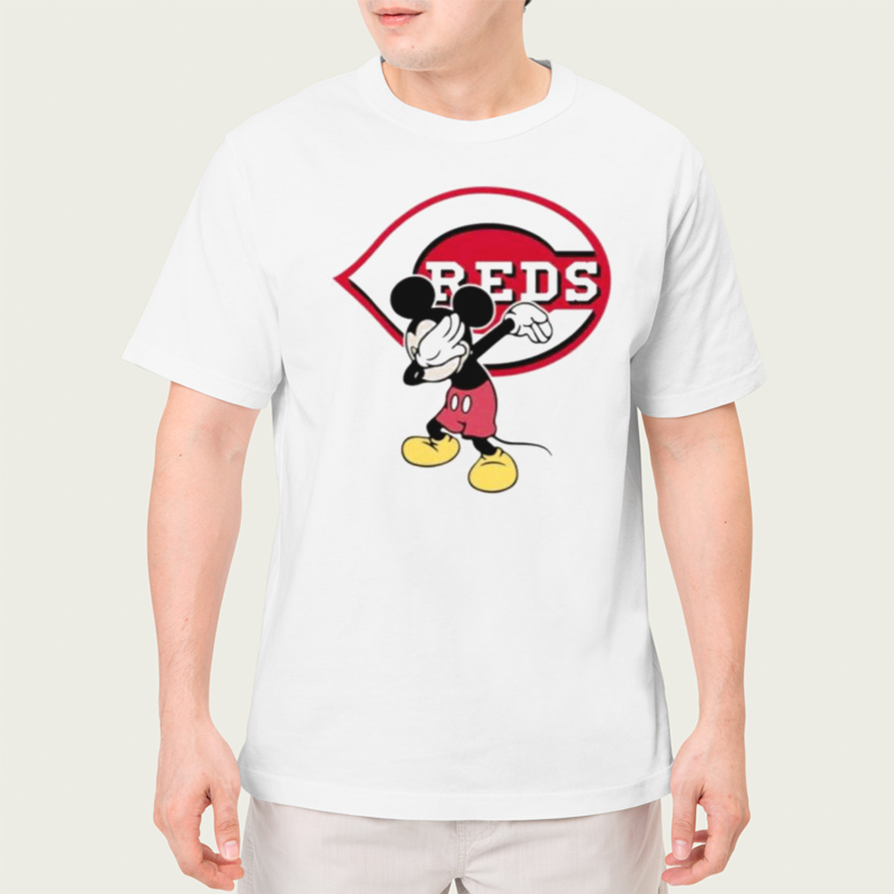 Cincinnati Reds MLB Baseball Dabbing Mickey Disney Sports T Shirt