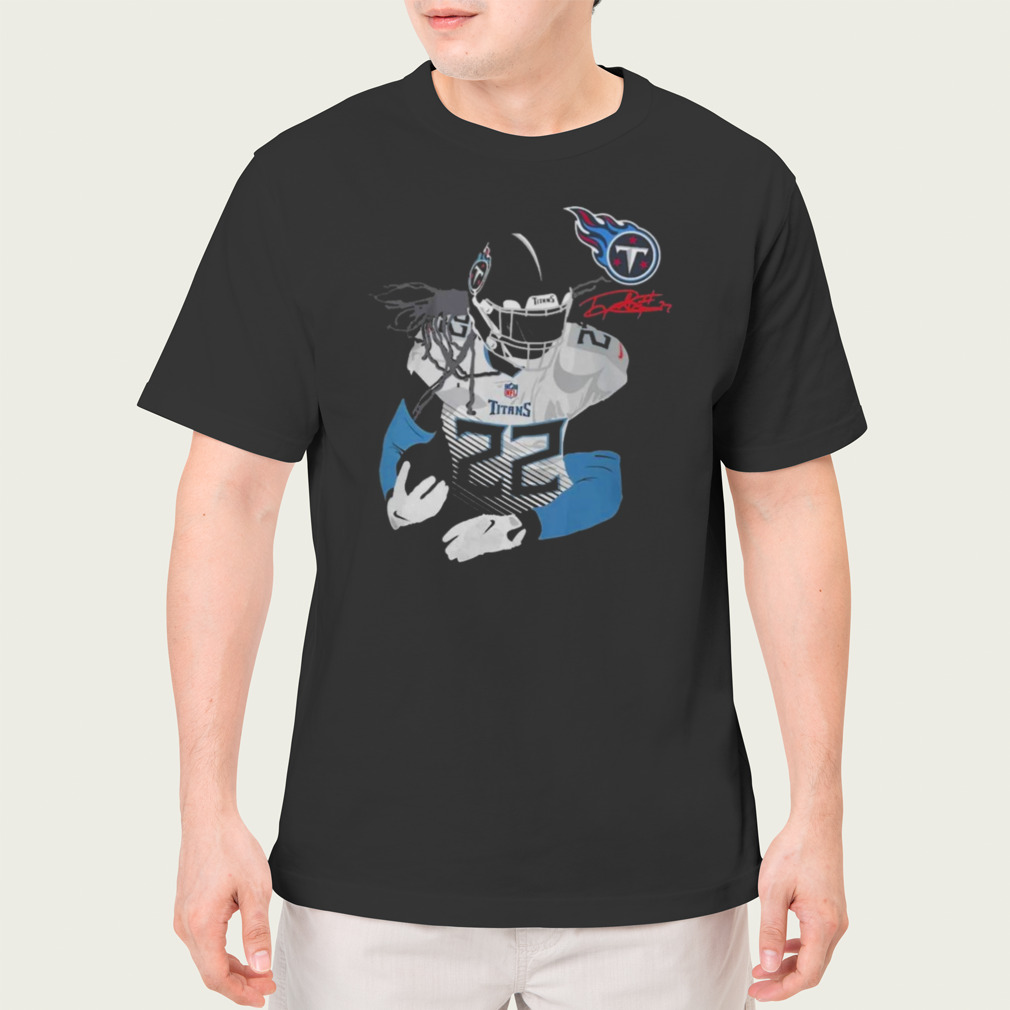 Licensed Gear Nfl Tennessee Titans Derrick Henry Navy Player Shirt -  Guineashirt Premium ™ LLC