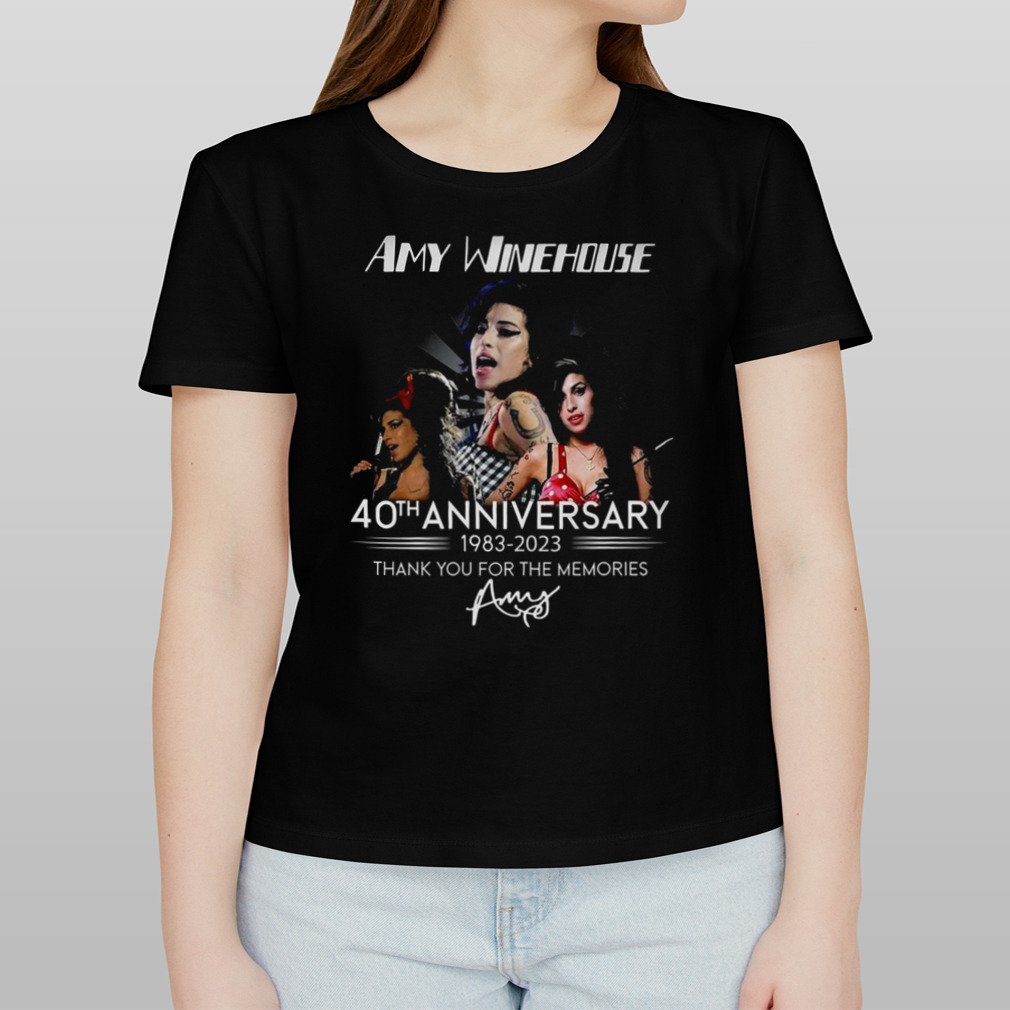Amy Winehouse 40th Anniversary 1983 – 2023 Thank You For The Memories T-Shirt