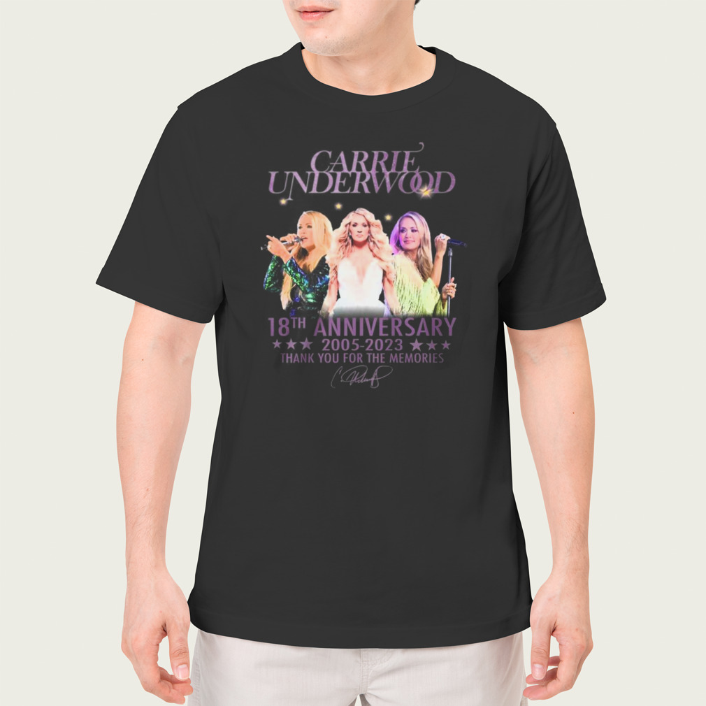 Carrie Underwood 18th Anniversary 2005 – 2023 Thank You For The Memories T-Shirt
