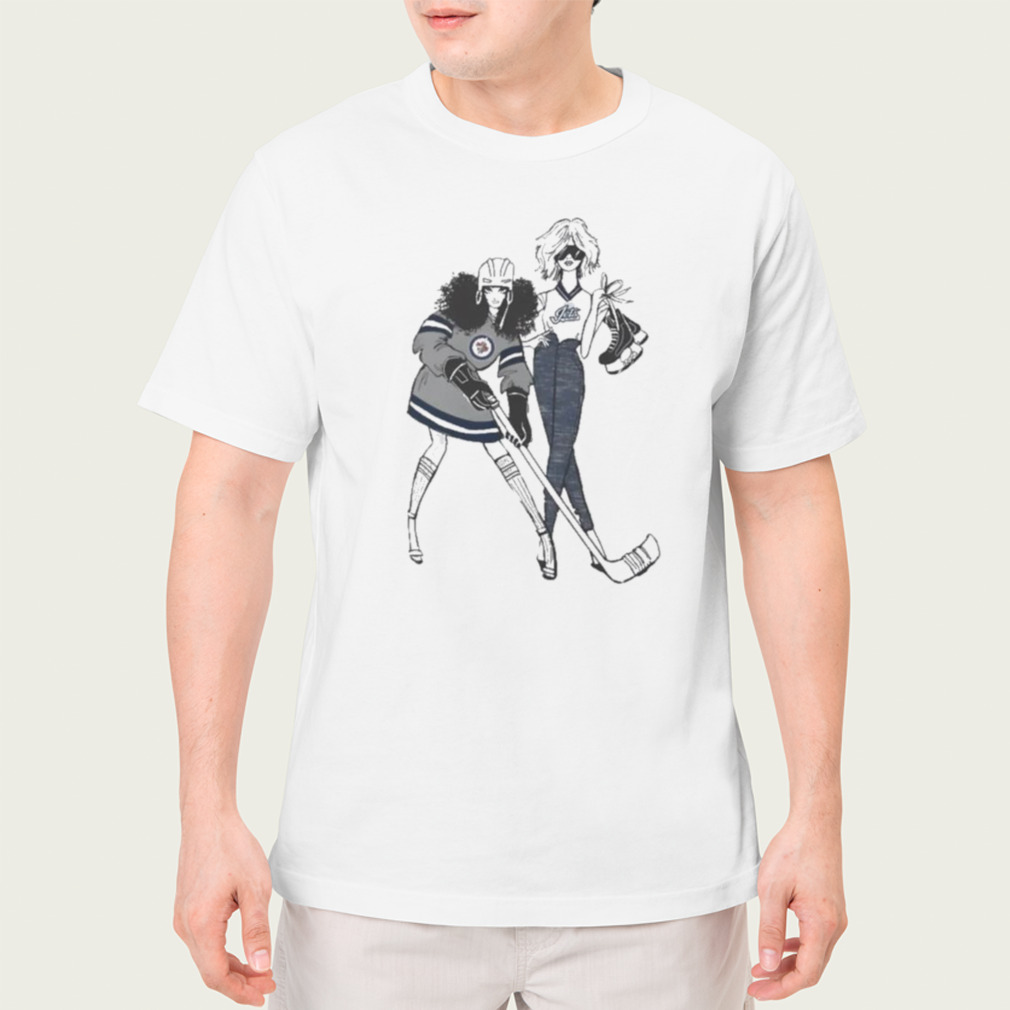 G-III 4Her By Carl Banks White Winnipeg Jets Hockey Girls T-Shirt