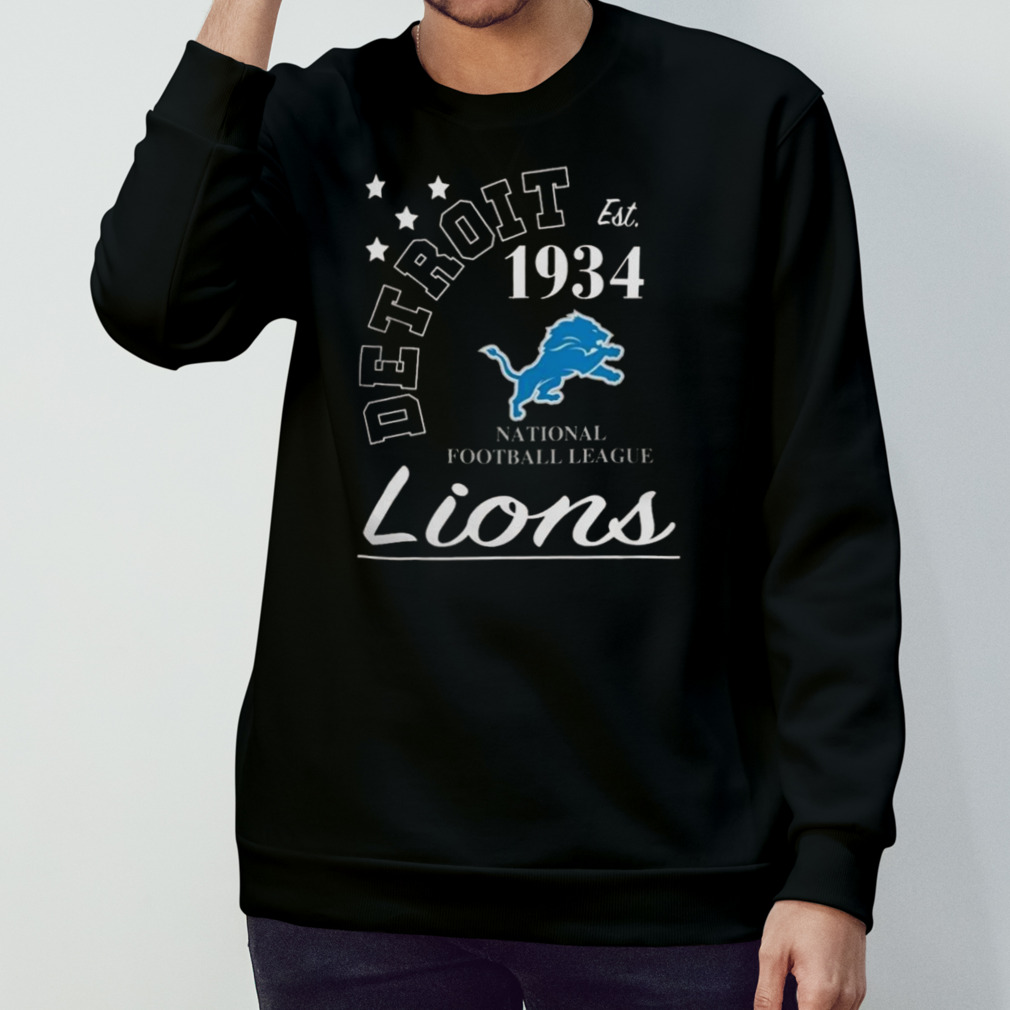 NFL detroit lions starter blue city arch team shirt - Limotees