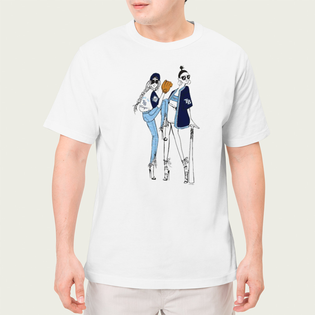 Tampa Bay Rays G-III 4Her by Carl Banks White Baseball Girls Fitted T-Shirt