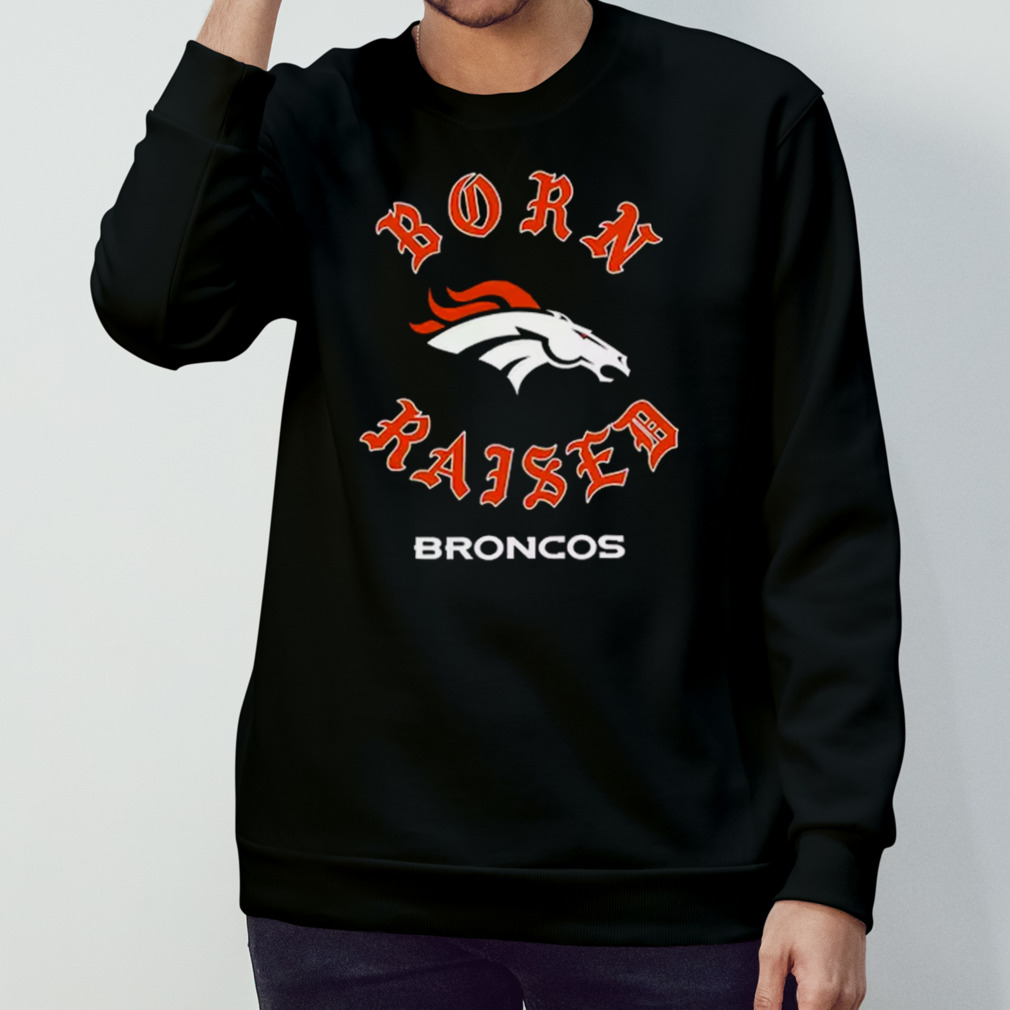 Unisex Denver Broncos Born x Raised Black T-Shirt