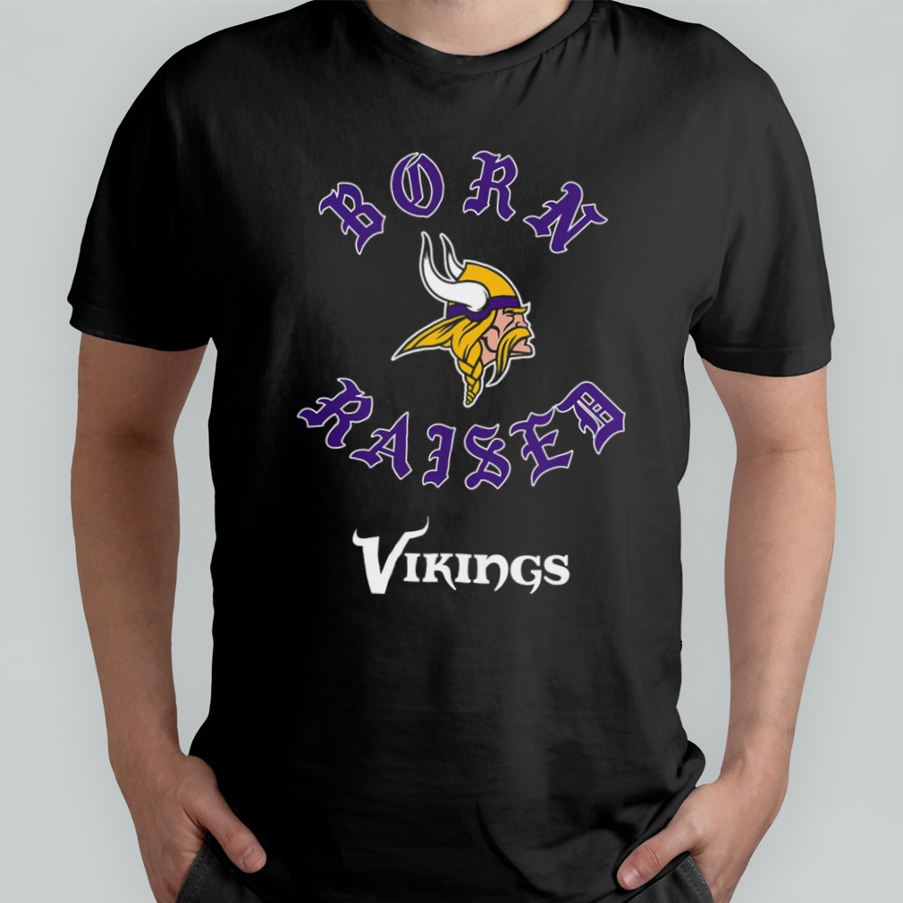 Unisex Born x Raised Purple Minnesota Vikings Pullover Hoodie Size: Extra Large