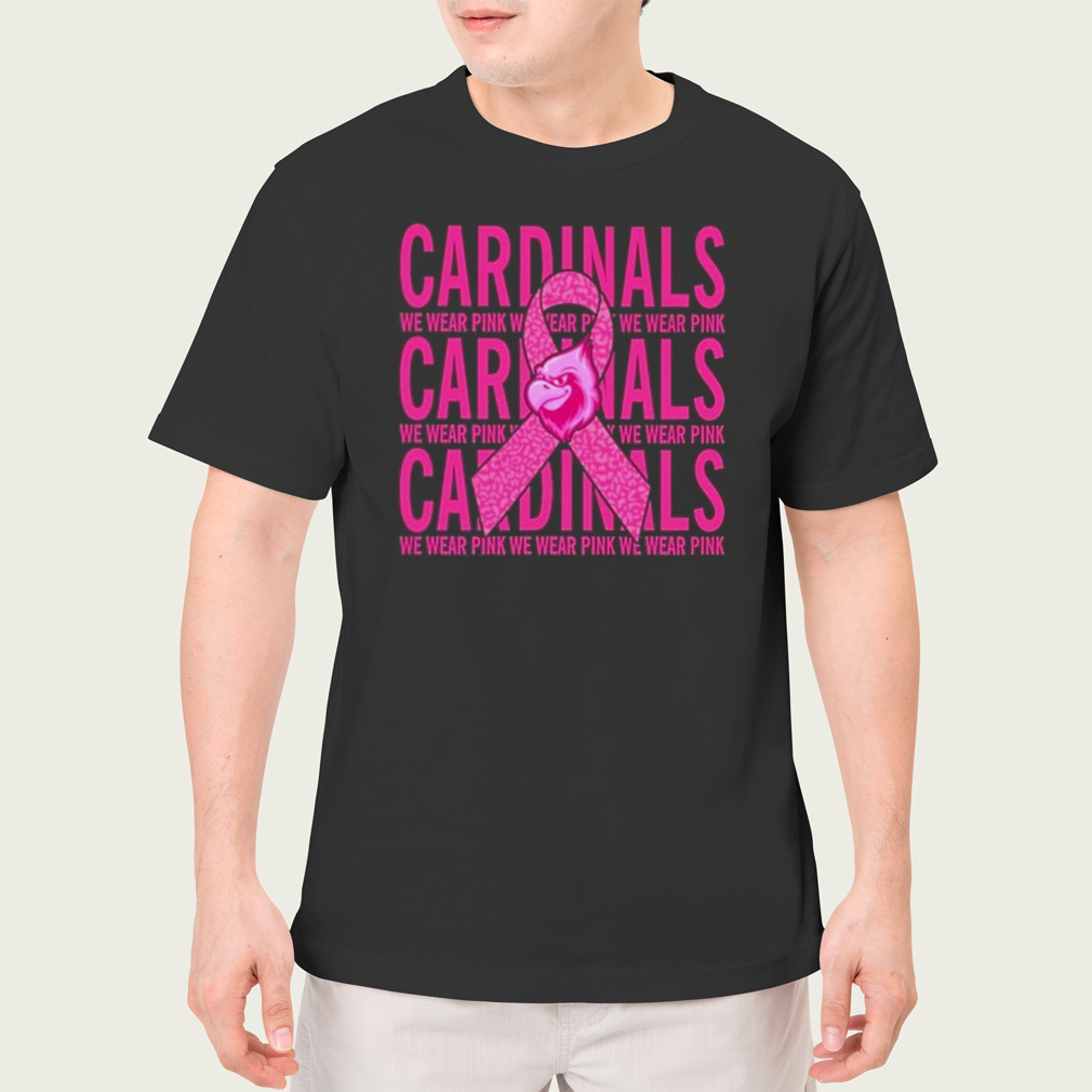 Arizona Cardinals Mascot We Wear Pink Cancer T-shirt,Sweater