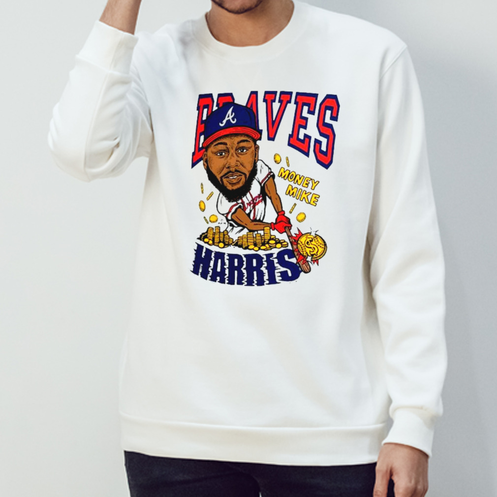 Atlanta Braves Michael Harris Ii Homage Caricature Tri blend shirt