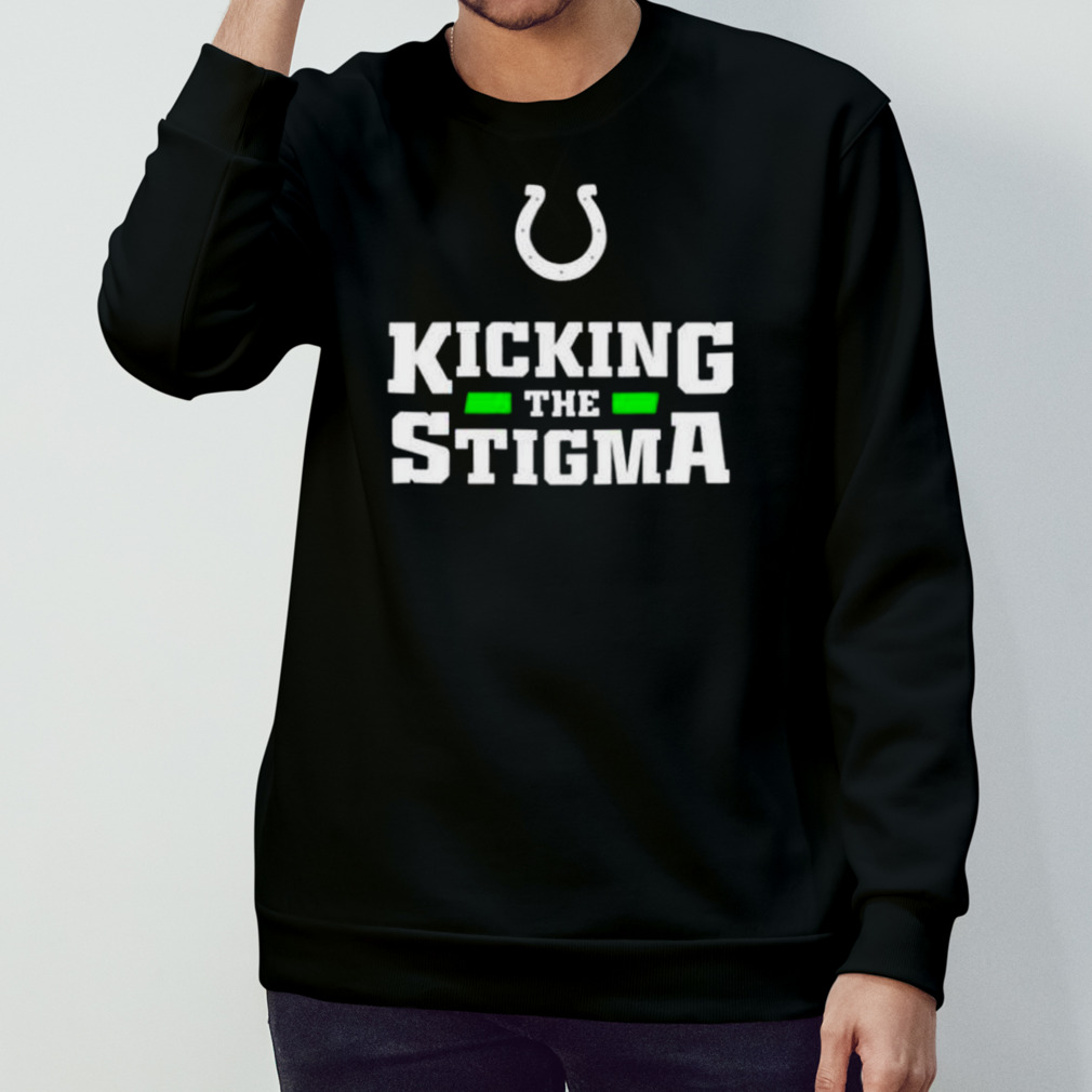 Indianapolis Colts Kicking The Stigma I Am Stronger Than My Darkest Day  Shirt, hoodie, longsleeve tee, sweater